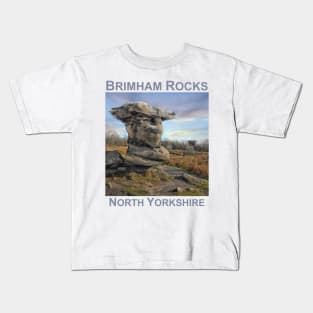 Brimham Rocks in Autumn, North Yorkshire gift Kids T-Shirt